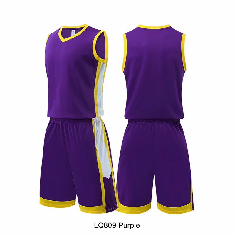 🏀 Customizable Basketball Jersey for Kids & Adults | Quick-Drying Training Uniforms & Tracksuits