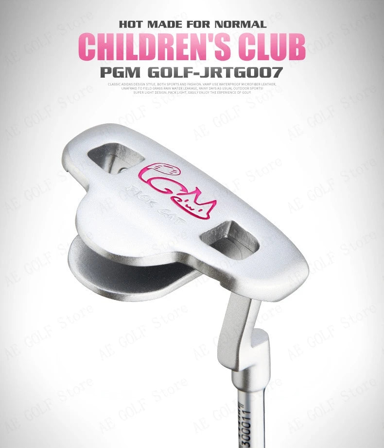 PGM Kids Golf Club Set (3-12 Years) | Complete Beginner's Kit with Wood, Iron, Putter & Bag