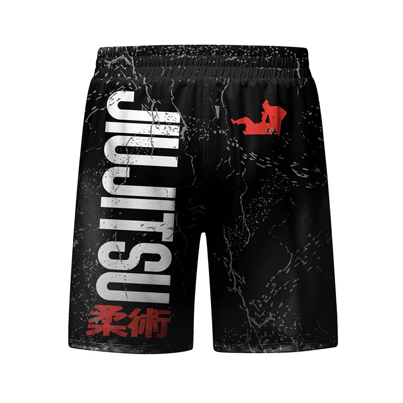 Jiu Jitsu Rashguard Set | 4-Piece MMA, Muay Thai, BJJ Sportswear | T-Shirt + Pants + Shorts