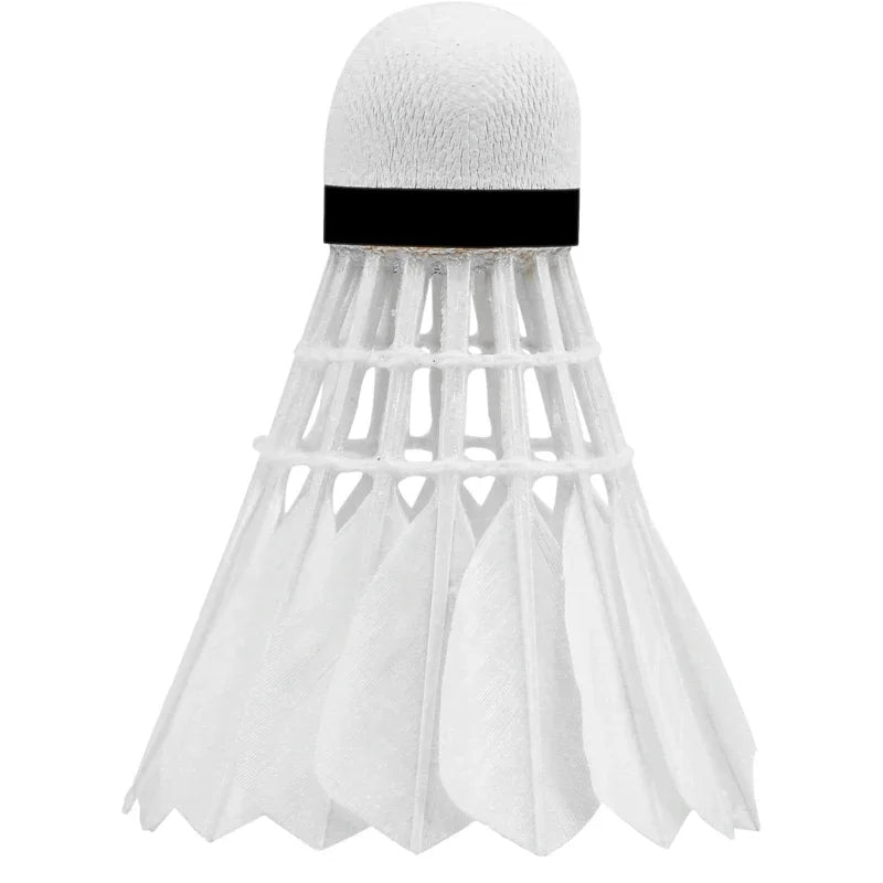 🏸 Badminton Shuttlecock - White Goose Feather for Superior Flight Stability 🏸