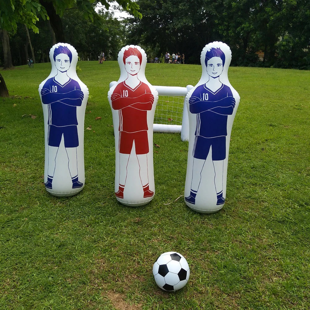 ⚽ 160cm Inflatable Football Training Goalkeeper – Solo Soccer Trainer & Air Dummy Tool 🥅