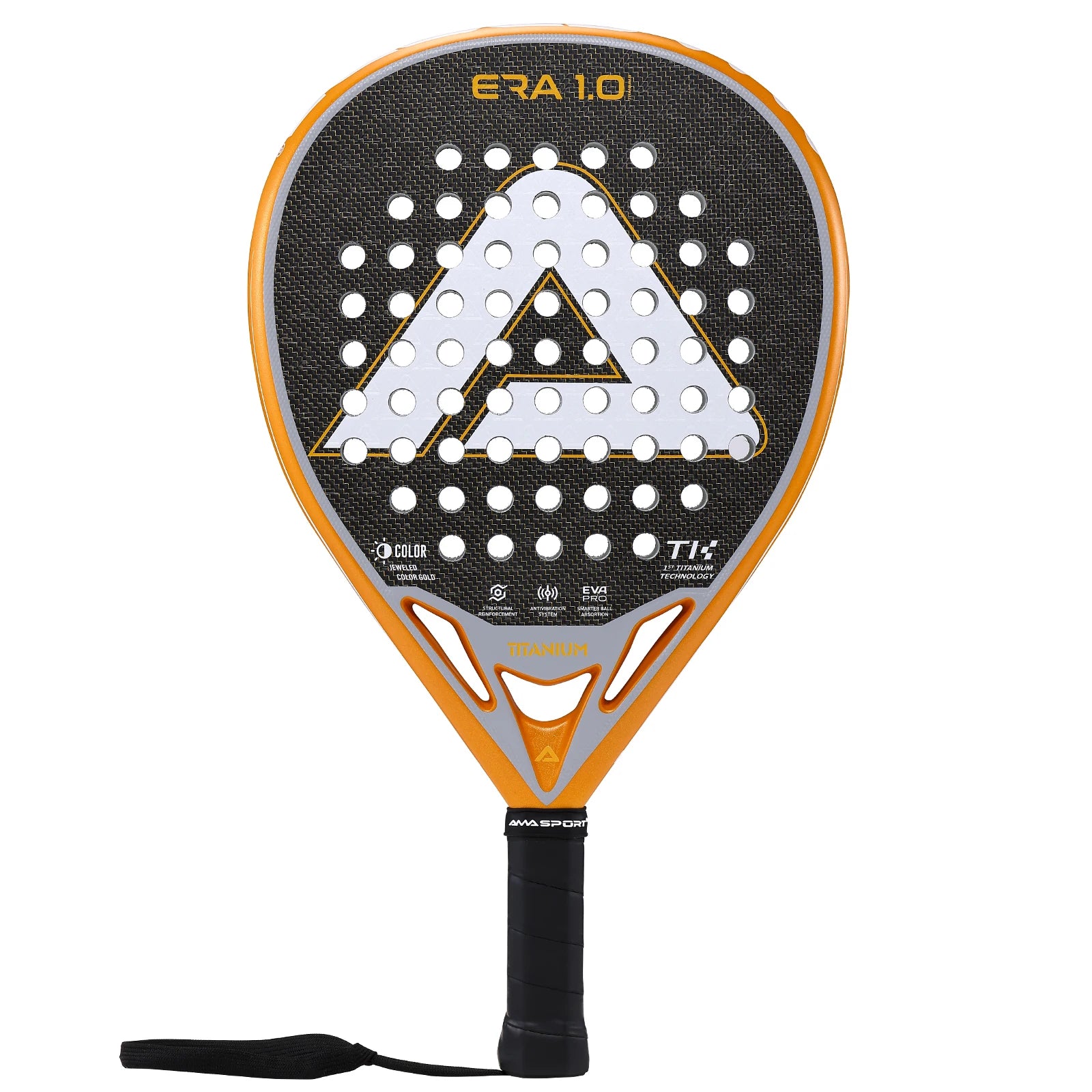 AMA Sport Titanium Gold Padel Racket for Experts