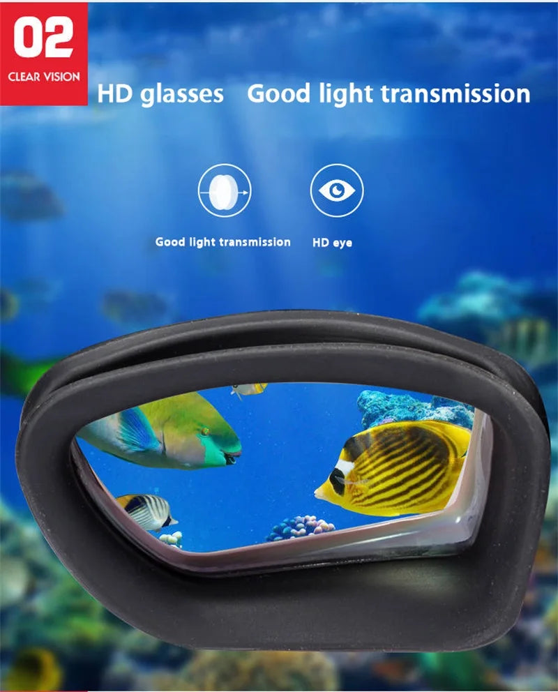 Professional Swimming Goggles: Electroplated, Waterproof with Earplugs & Nose Clip