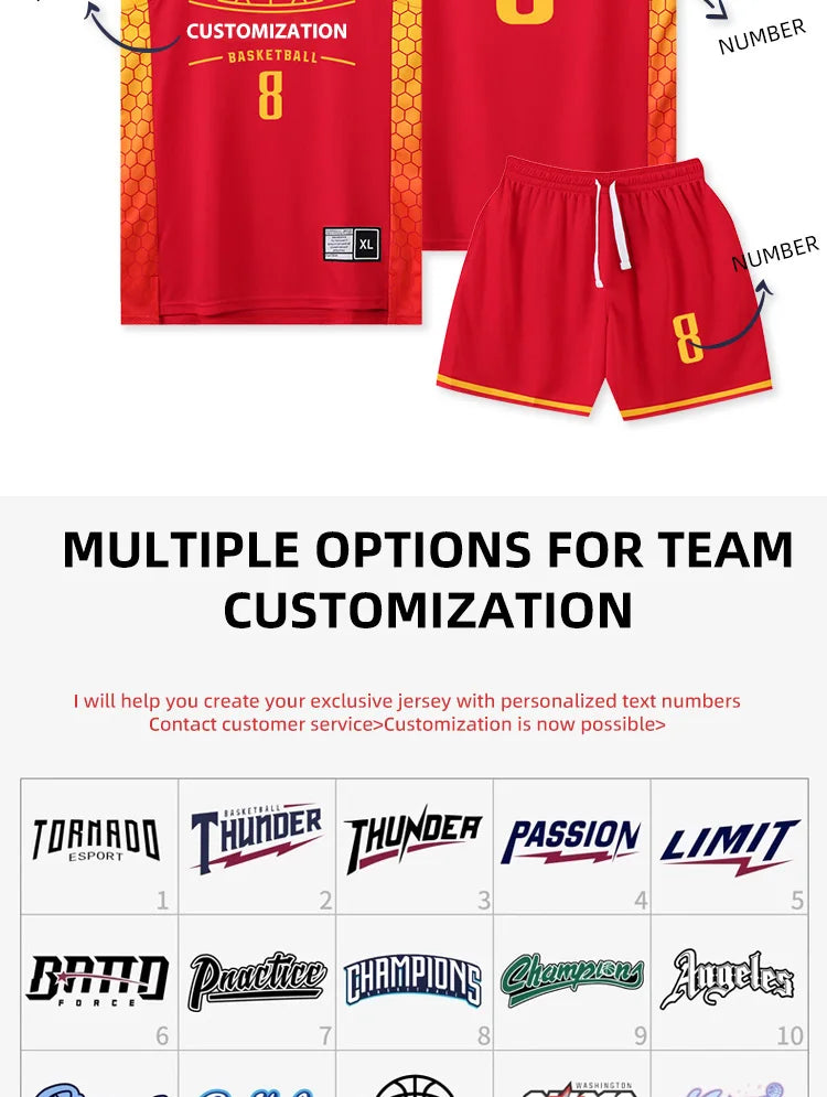 Customizable Quick-Dry Basketball Jersey for Kids & Adults – Perfect for Training and Play!