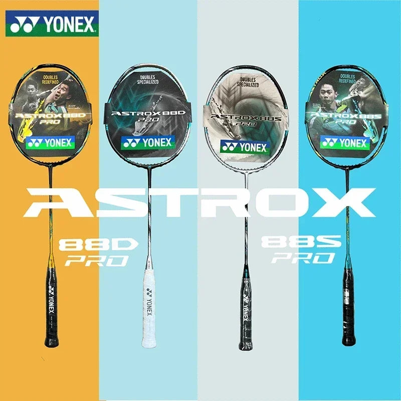 🏸 Yonex ASTROX 88D/S PRO Badminton Racket | High-Quality Offensive Carbon Fiber | Professional Racket with Line