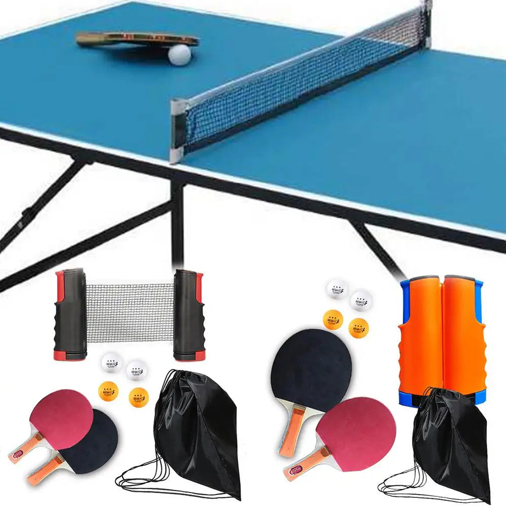 🏓 Portable Table Tennis Racket Set – Telescopic Ping Pong Paddle Kit with Retractable Net 🌟