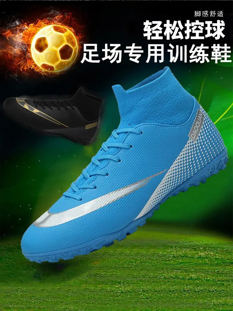 ⚽ Men's Quality Football Boots - Assassin Chuteira Campo TF/AG High Cut Soccer Shoes ⚽