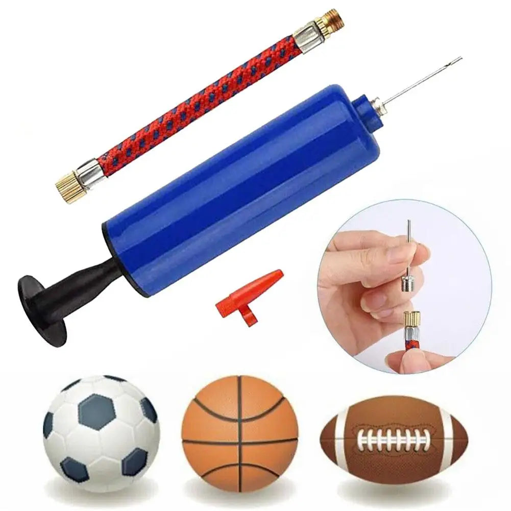 Ultimate Sports Ball Hand Air Pump Set - Includes 7 Needles & 1 Nozzle for All Your Inflation Needs