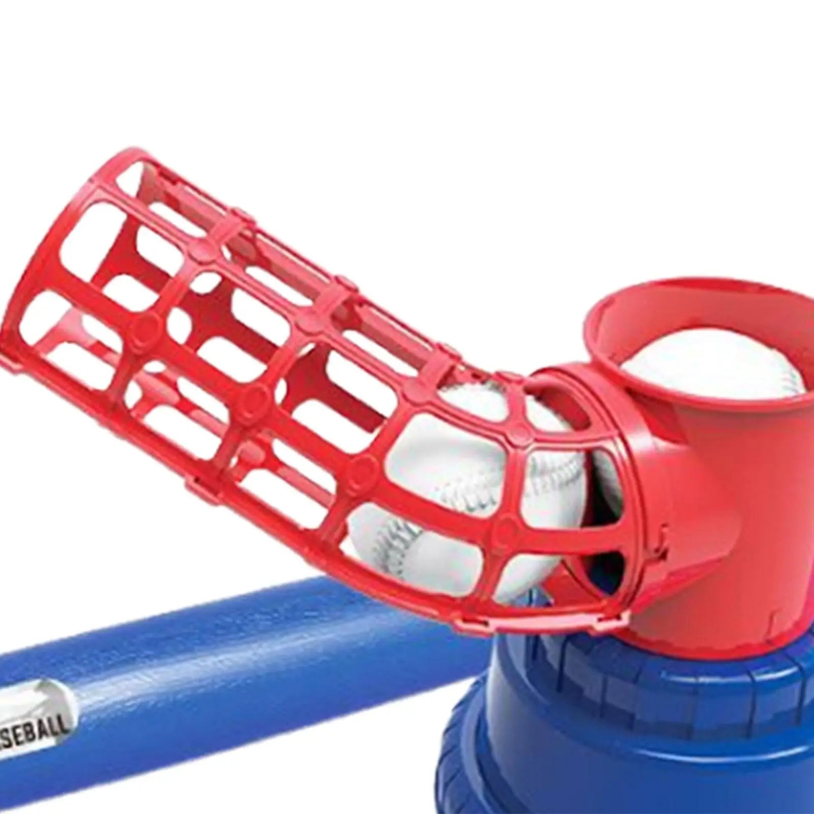 Kids Baseball Pitching Machine with Bat and 6 Baseballs