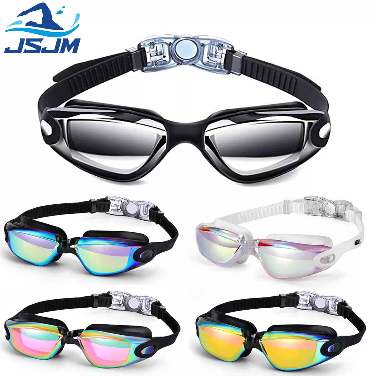 New Professional Adult Anti-fog UV Protection Lens Men Women Swimming Goggles Waterproof Adjustable Silicone Swim Glasses